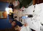 Marianne, Fred, Wouter, Johan, Rita en Lex houden de lijsten bij.   R.Eveleens